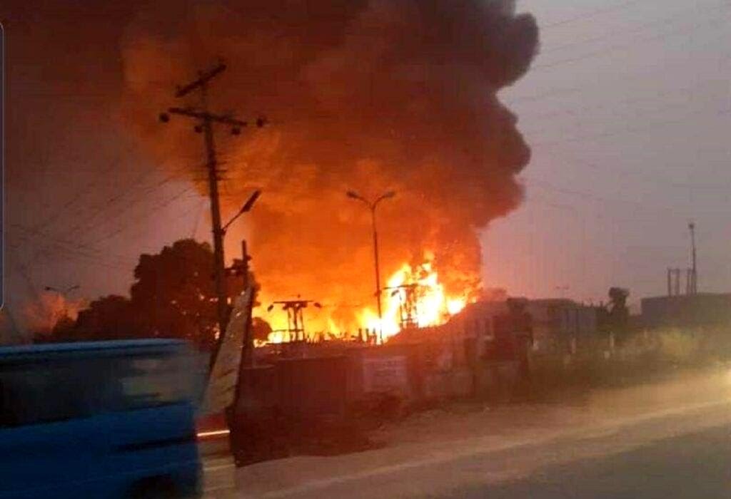Fire razes Ilesha brewery crate depot
