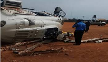 Police Helicopter Crashes In Bauchi State