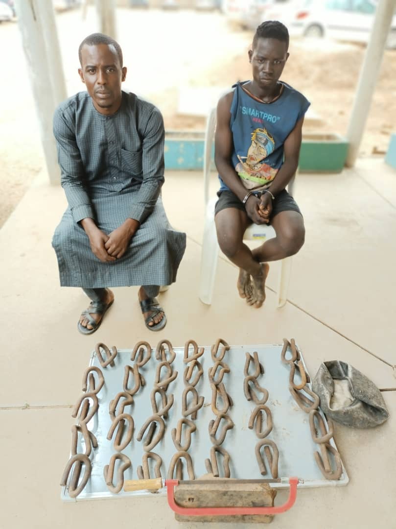 Police arrest two suspected rail track vandals in Ibadan